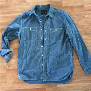 Beams plus medium selvedge chambray work shirt